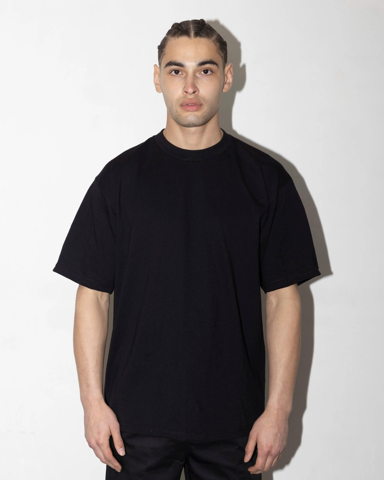 PRO CLUB Heavyweight Cotton T-shirt Black | FIVE POCKET PRO CLUB Heavyweight Cotton T-shirt Black | FIVE POCKET