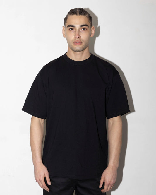 Proclub Heavyweight Black T-shirt worn picture