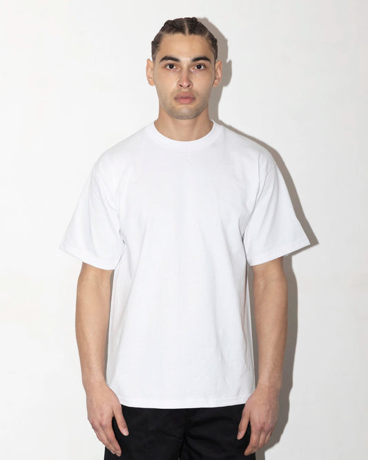 Proclub Heavyweight White T-shirt worn picture
