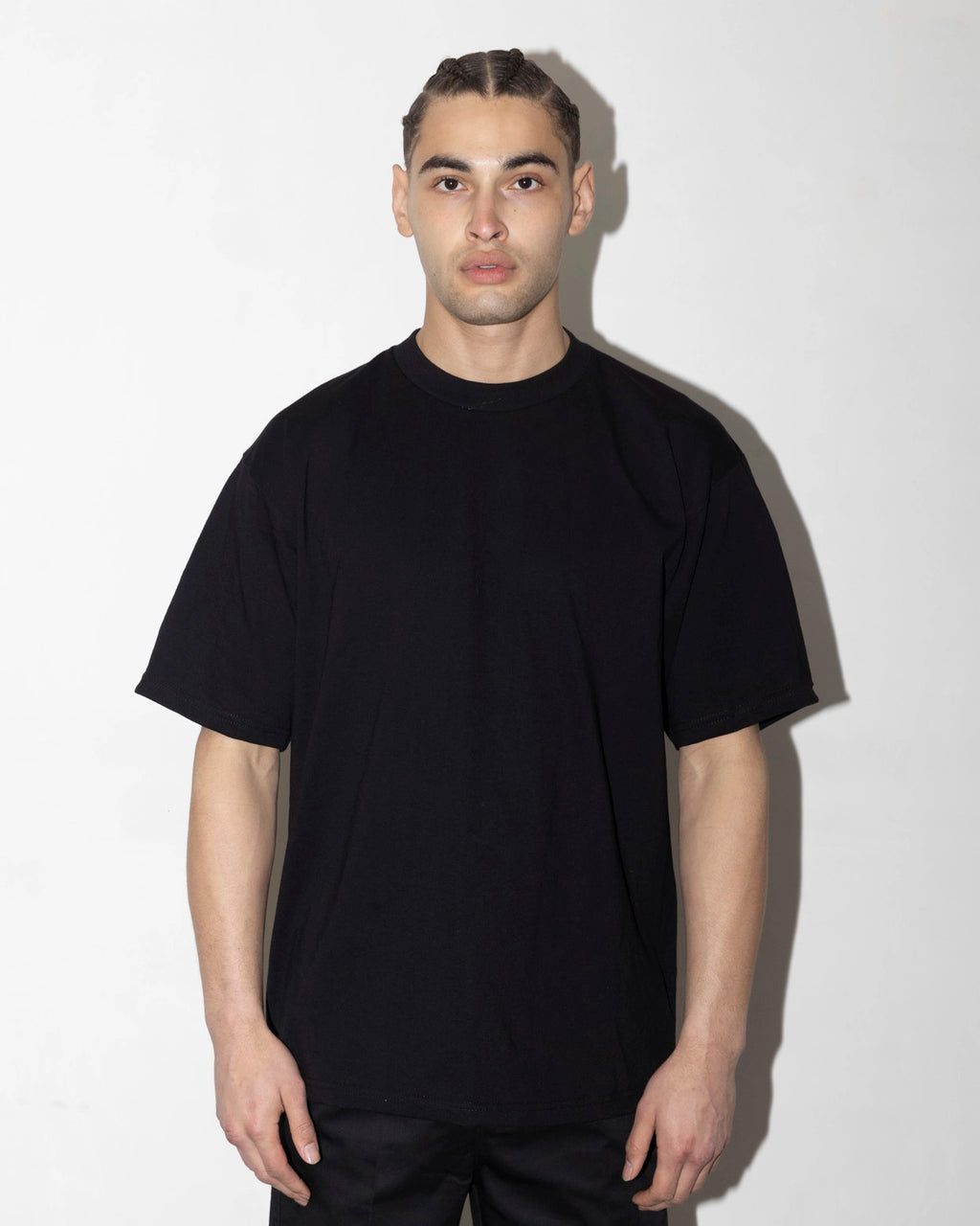 Proclub Heavyweight Black T-shirt worn picture