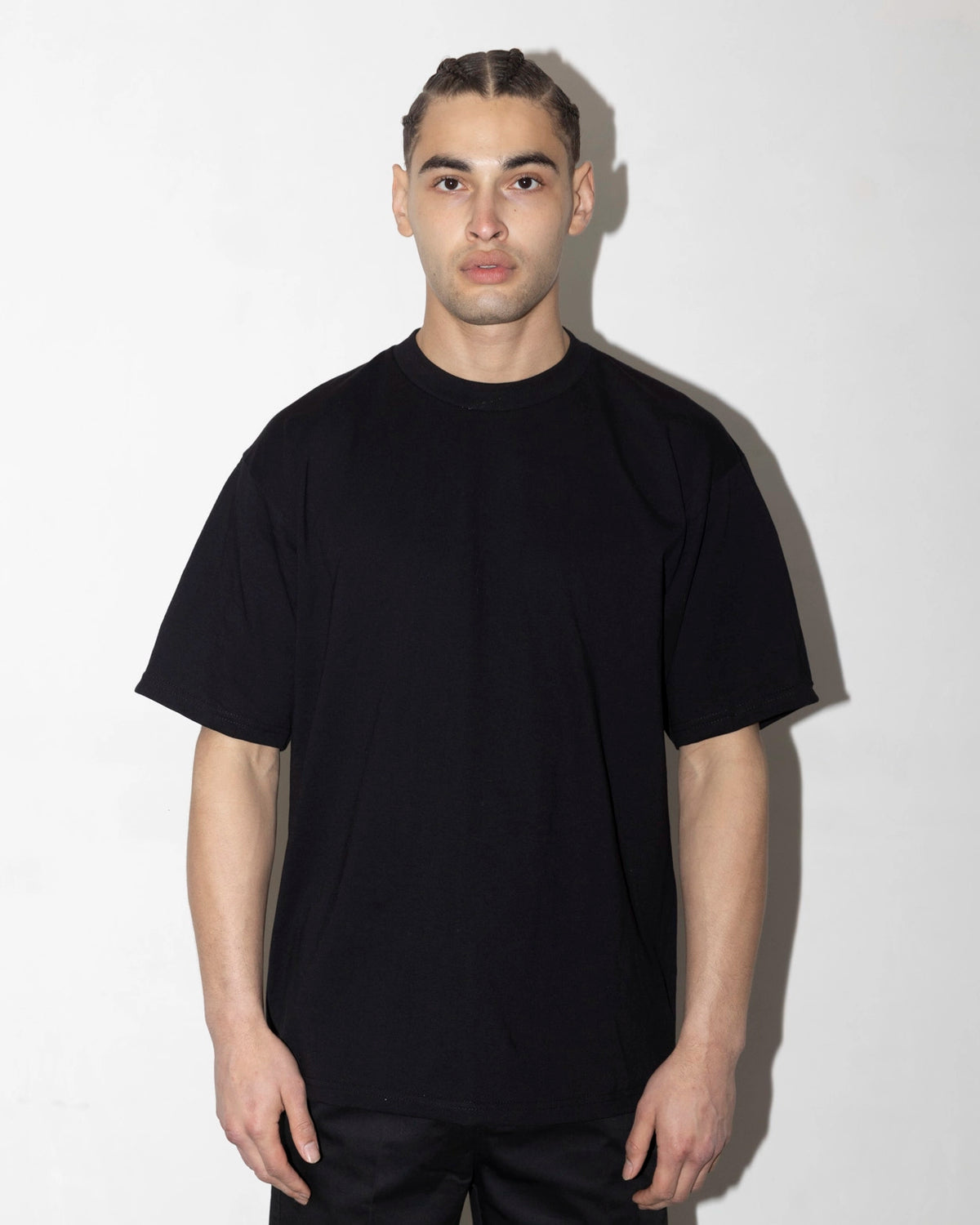 Proclub Heavyweight Black T-shirt worn picture