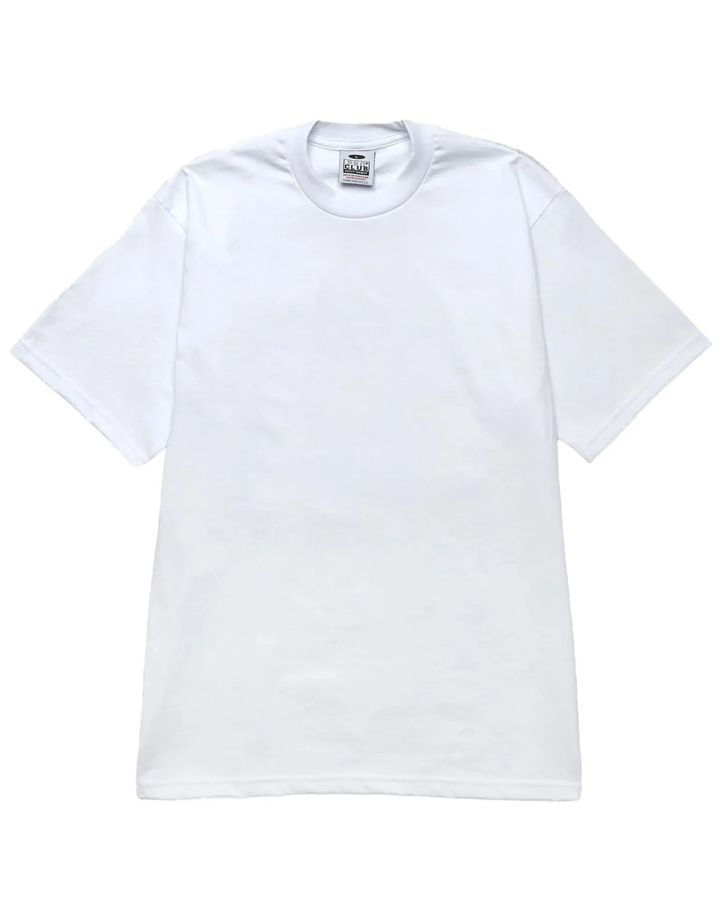 Proclub Heavyweight white t-shirt flat lay