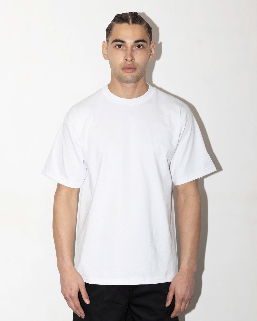 Proclub Heavyweight White T-shirt worn picture