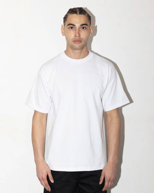 Proclub Heavyweight White T-shirt worn picture